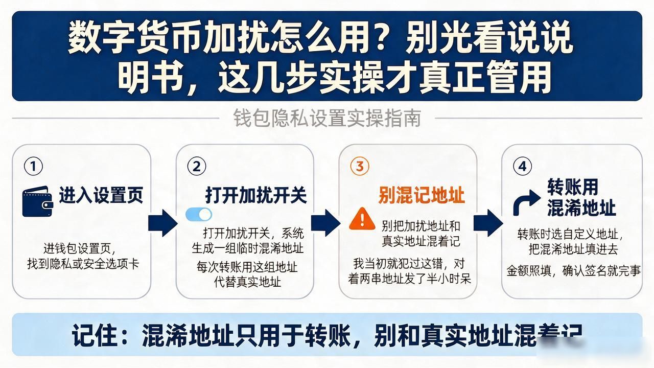 数字货币加扰怎么用_数字货币钱包加扰功能原理_冷钱包隐私保护设置教程