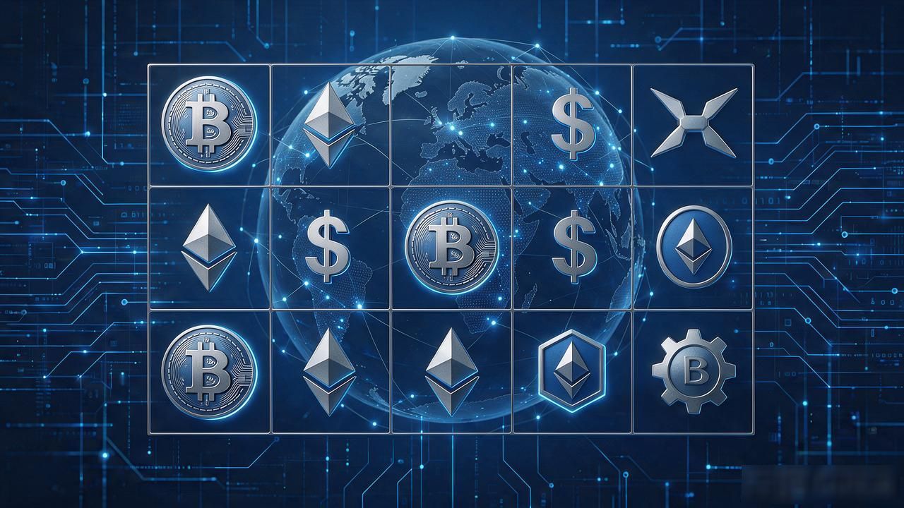 数字货币中心化图片_金融区块链视觉设计_中心化数字货币图片
